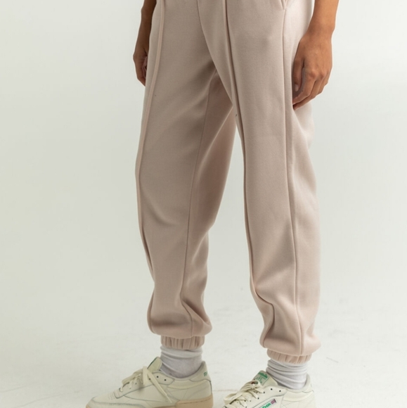 CI SONO Seam Detail Womens Joggers Size XL Sand - Picture 3 of 4